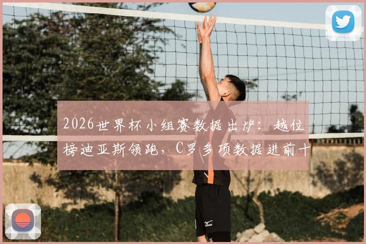 2026世界杯小组赛数据出炉:越位榜迪亚斯领跑,C罗多项数据进前十引热议